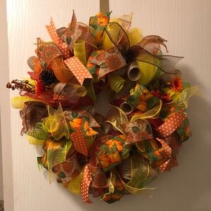18 in Homemade Fall Wreath